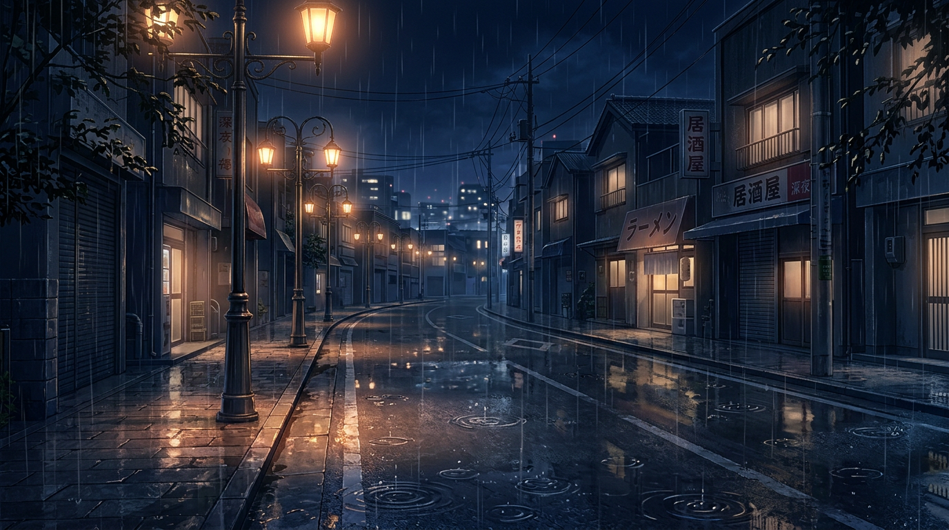 When The Rain Found Us background